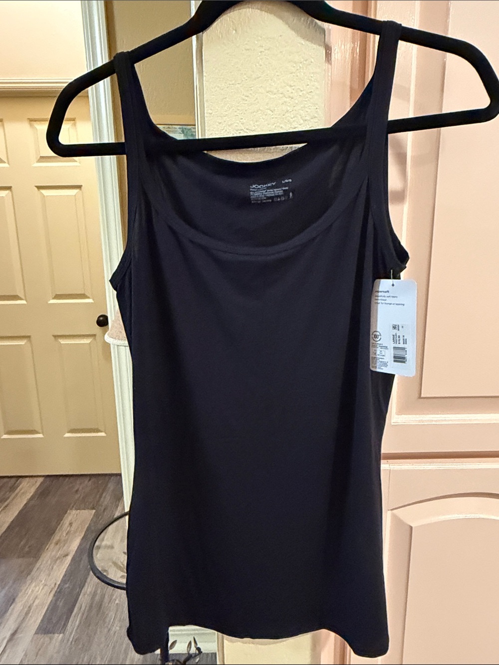 Jockey Black Scoop Neck Tank Top